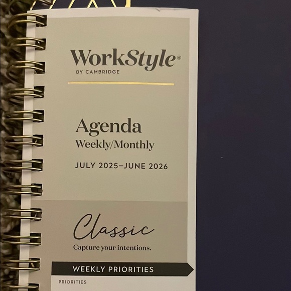 Navy and Gold Home Office Planner - Picture 3 of 9